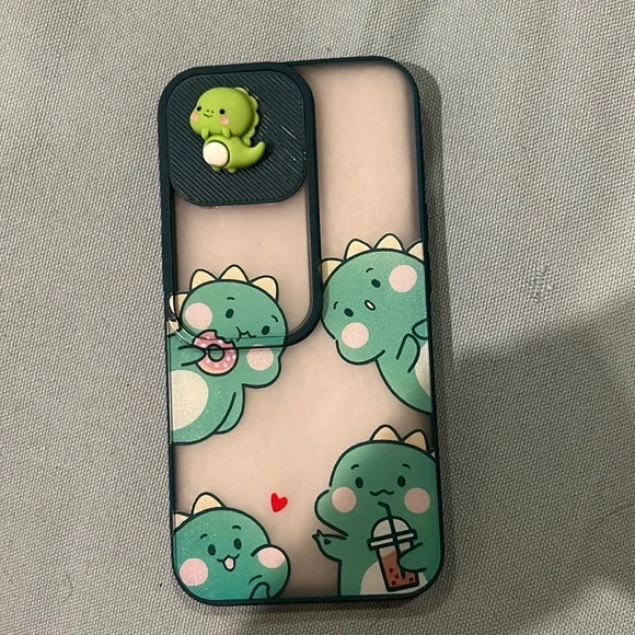 BNIB Kawaii Cute Green Dinosaur iPhone 13 Phone Case